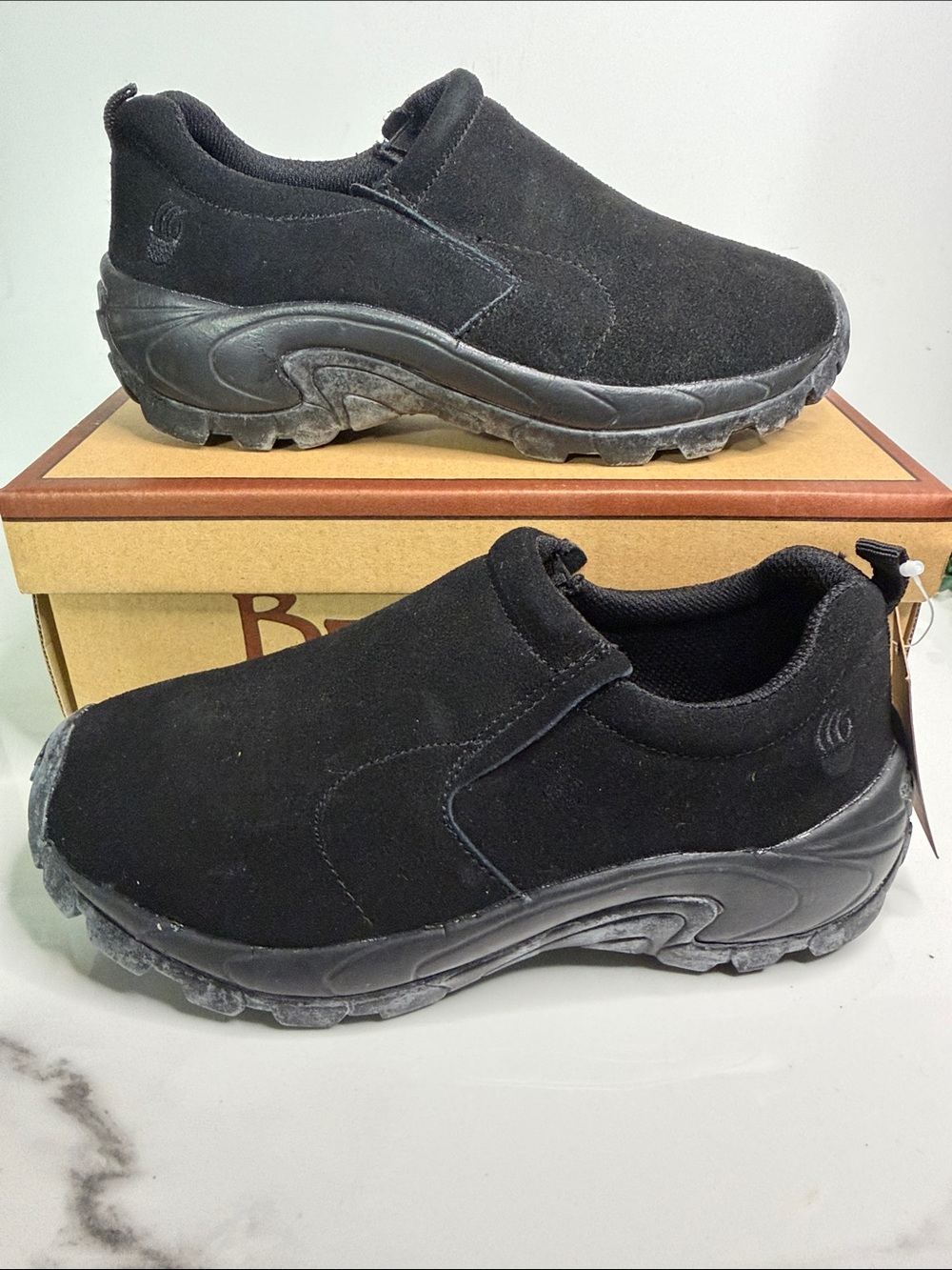 BearPaw Black Trail-Ready Slip-Ons